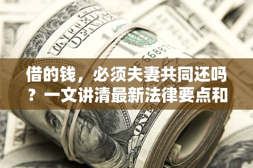 济南借的钱，必须夫妻共同还吗？一文讲清最新法律要点和避坑指南