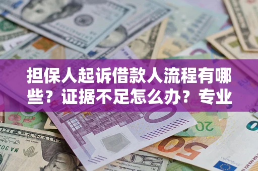 济南担保人起诉借款人流程有哪些？证据不足怎么办？专业律师解答