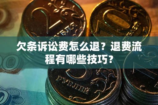 济南欠条诉讼费怎么退？退费流程有哪些技巧？