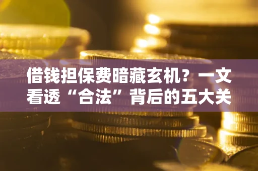 济南借钱担保费暗藏玄机？一文看透“合法”背后的五大关键陷阱