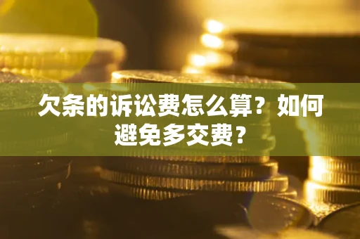 济南欠条的诉讼费怎么算？如何避免多交费？