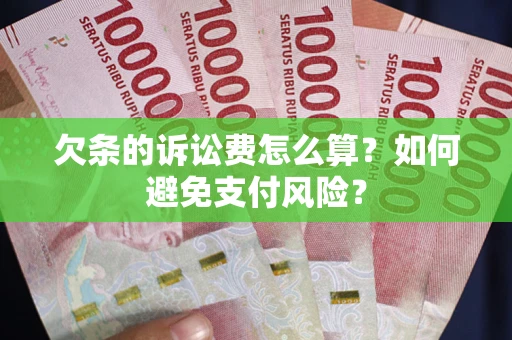 济南欠条的诉讼费怎么算？如何避免支付风险？